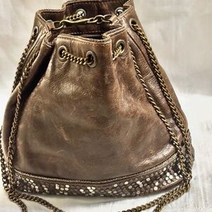 Street Ahead  Handbag Leather Brown